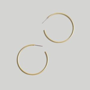 Madewell || thin gold hoops